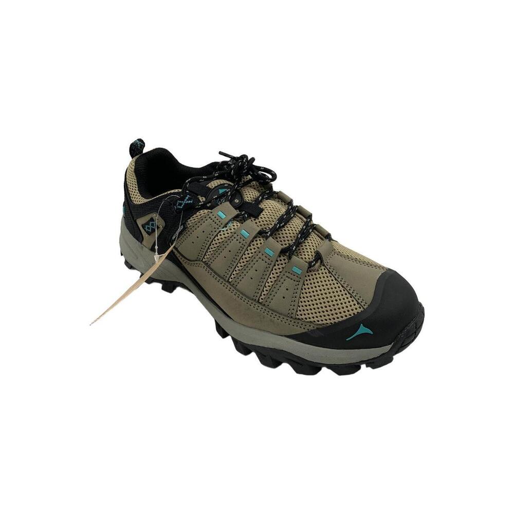 Pacific Mountain Men's Coosa Lo Hiking Sneakers Taupe Green - Medium